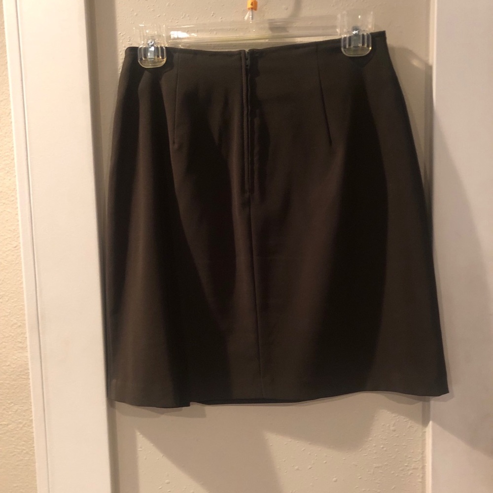 Women’s forest green skirt suit
